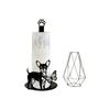 Wooden Roll Paper Towel Holder Tree Flower Tissue Storage Rack  Kitchen Countertop