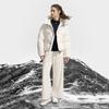 Fila Fitness Simple Solid Color Fashion Retro Classic Versatile Loose Casual Comfortable Warm Hooded Down Jacket Women Outerwear A51W541903FWT
