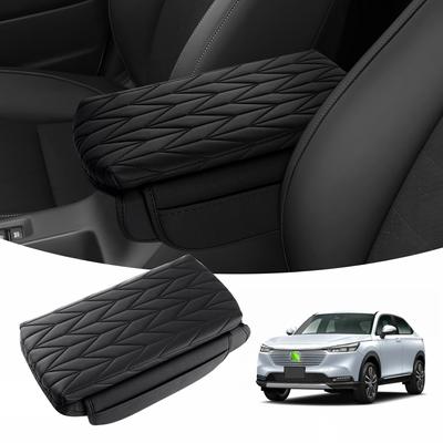 LIMSTYLE Honda New Vezel RV Series Armrest Cushion Armrest Cover VEZEL RV3 RV4 RV5 RV6 Type April Armrest Pad Console Box Protection With Pockets On