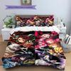 Cartoon Pattern Bedding Quilt Set Quilt Cover Pillowcase Home Decoration Birthday Gift (1 * Duvet Cover + 2 * Pillowcase, Without Core)