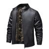 Thin velvet leather jacket men's coat spring new leather jacket windproof