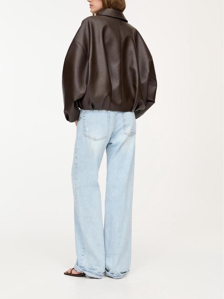 Women's Retro Spring Pilot Jacket: Faux Leather Casual Top Coat - American and European Style