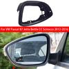 Pour VW Passat B7 Jetta Bettle CC Scirocco 2012-2016 1x Coque Cadre Support Boîtier Coquille de Rétroviseur Latéral Extérieur de Voiture
