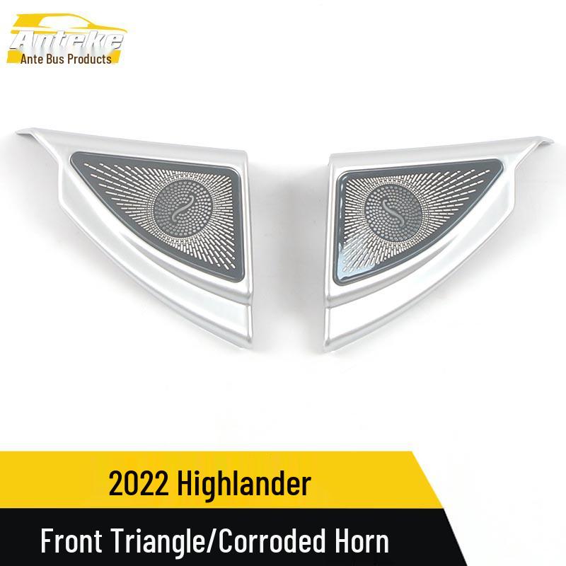 Блестки для передних треугольных динамиков для 2022 Highlander: Декоративные наклейки на стойку А и центральную консоль