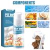 Yegbong Pet Dry Shampoo No Rinse Waterless Wash for Cats Dogs Odor Removal Hair Care Deshedding Dense Comb Gloves Cleaning Kit
