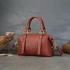 Johnature Sac à Main pour Femme Cuir Véritable Rétro Grande Capacité Sac Oreiller Navettage Polyvalent Sacs Bandoulière en Cuir de Vache