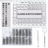 1000-Piece Stainless Steel Machine Screw Kit with Nuts and Screw Replacement Kit for Glasses, Watches, and Computers