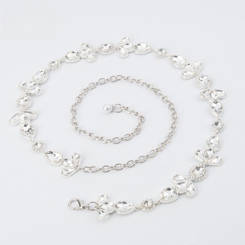 

Small Fragrance Style Metal Waist Chain Women s Elegant Versatile Belt Fashionable Dress Decorative Women s Style