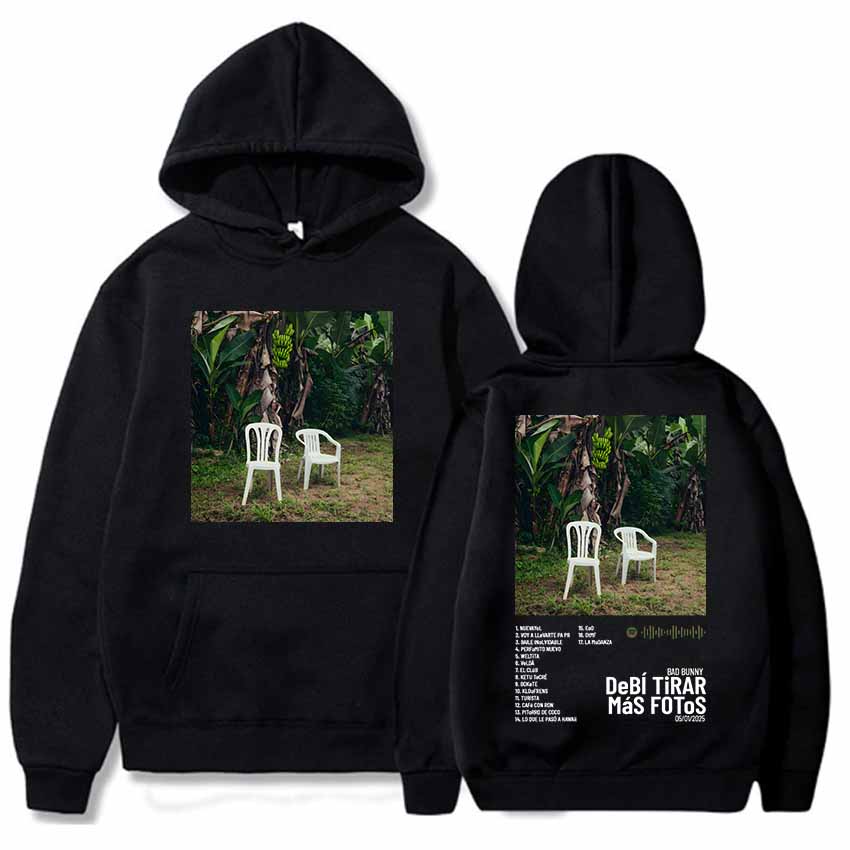 Women Clothes Bad Bunny DTMF Debí Tirar Más Fotos Hoodies 2025 Album Printing Sweatshirts Winter Casual Sudaderas Para Mujer