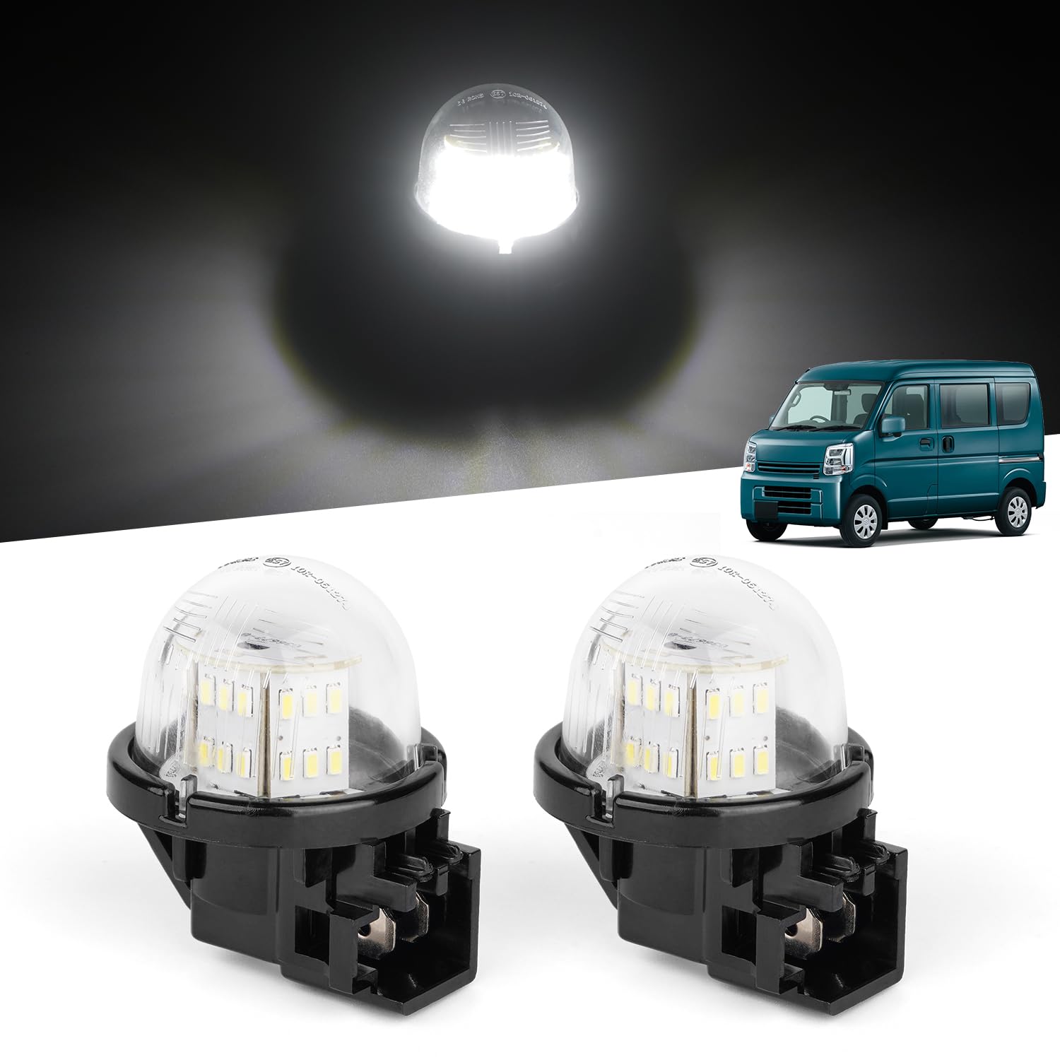 Virauto Suzuki Compatible with Many Cars License Light LED Jimny белый