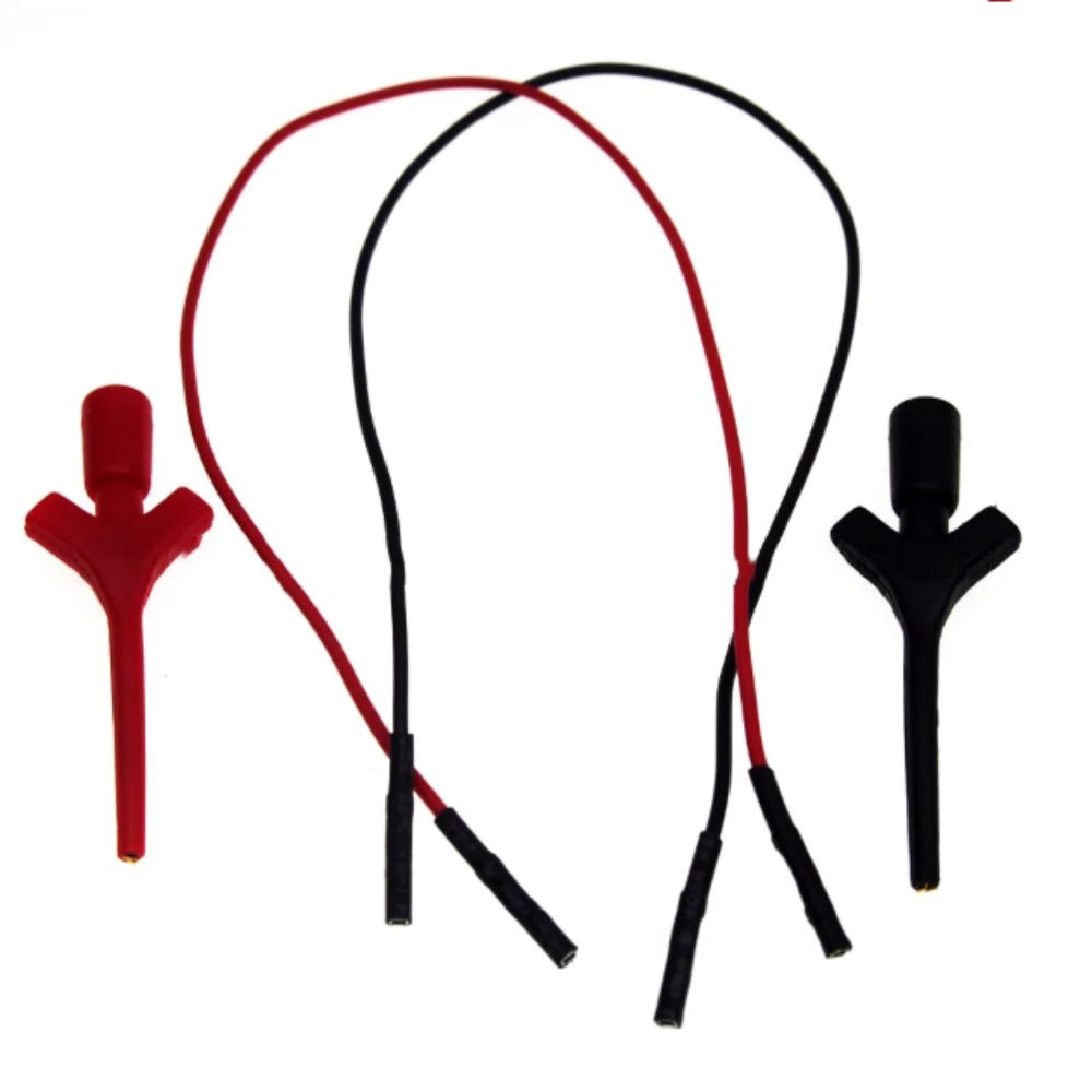 Mini Size IC Hook Test Clip Black Red Test Probe Dupont Line Test Clip Electronics Testing