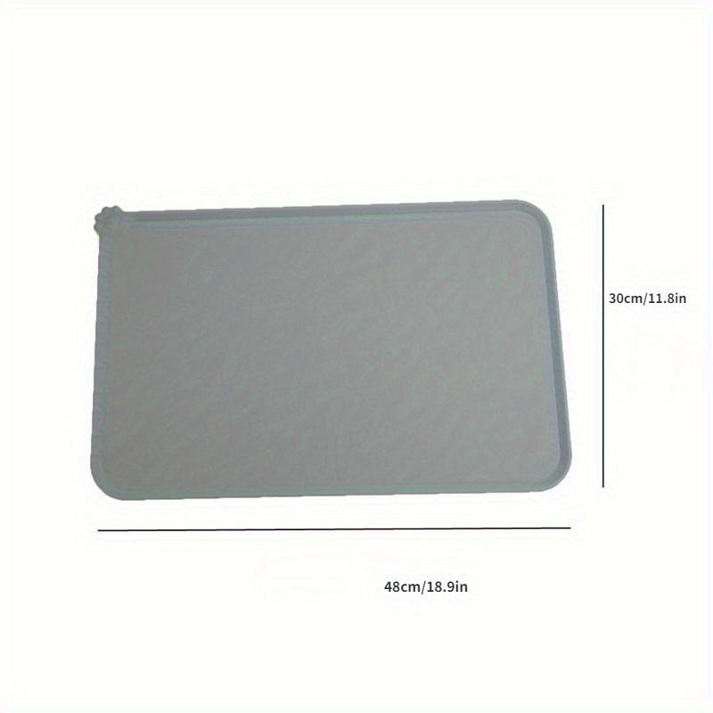

1pc New Waterproof Pet Mat for Dog Cat Solid Color Silicone Pet Food Pad Pet Bowl Drinking Mat Dog Feeding Placemat Easy Washing 1pc