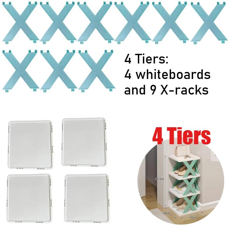 Stackable Shoe Rack Multi Layer Shoes Storage Organizer Removable Space Saving Shoes Shelf Plastic Shoes Cabinets Home Supplies