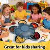 Multi-compartment Rotating Snack Tray Rotating Design Spinning Compartment Platter  for Snacks