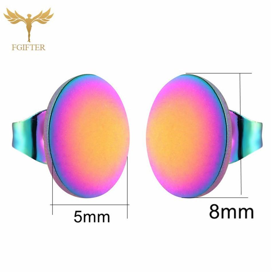 12 Paare Einfache Geometrische Ohrringe Großhandel Rund Quadratisch Stern Blitz 8 Stil Edelstahl Stecker Ohrringe Set Frau Zirkon