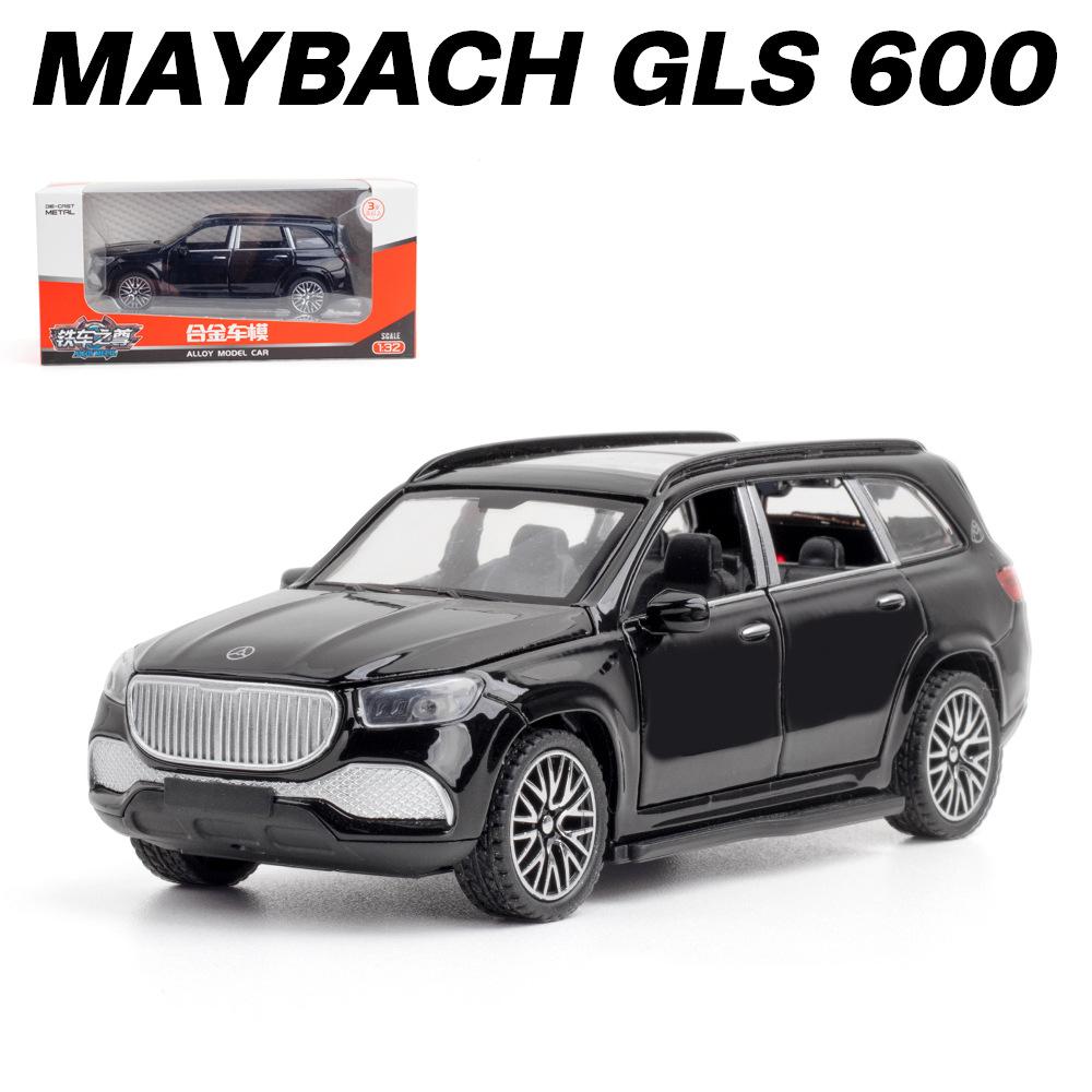 1/32 Scale Benz GLS600 Diecast Car Model Toy, Pull Back Toy Vehicle with Sound and Light for Kids Toddler Boys Girls Gift Collection