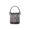 Tory Burch T Monogram Double T Logo Jacquard Detachable Shoulder Strap Tote Bag Shopping Bag Crossbody Handbag Mini Women Tote Navy-Blue 146866-405