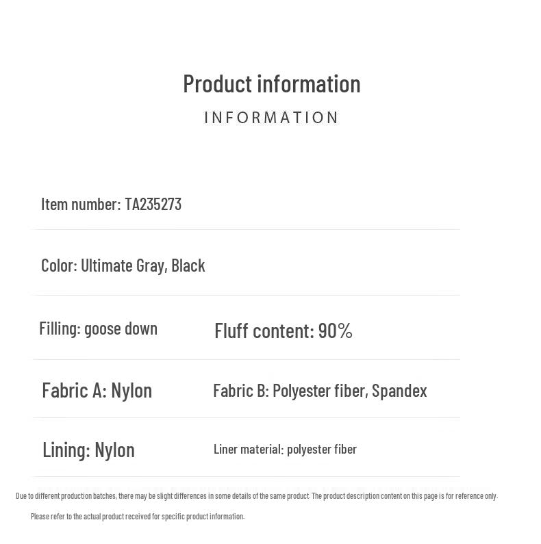 Tambor Men's Spliced Stand Collar Lightweight Goose Down Jacket