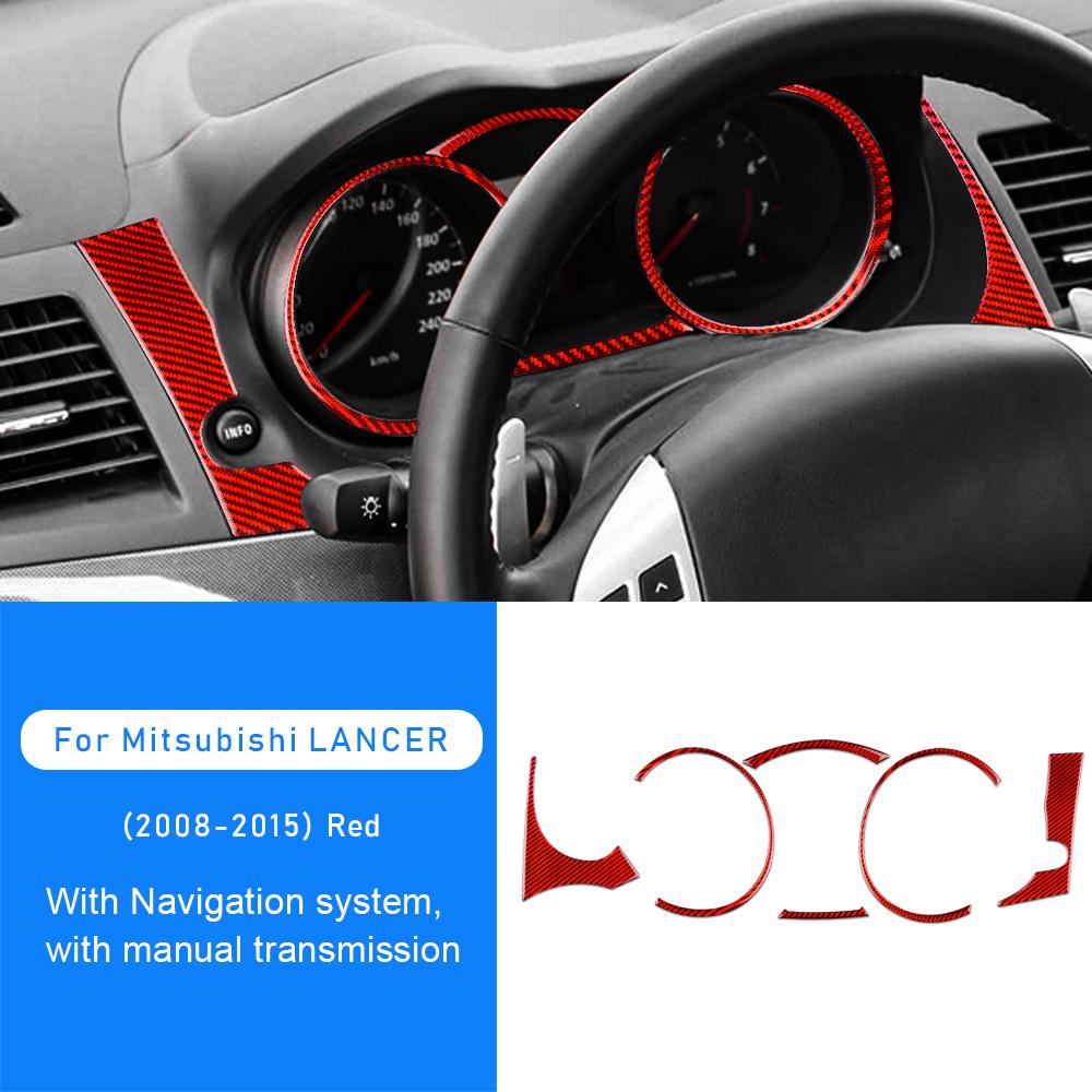 Наклейка на рамку спидометра из углеродного волокна для интерьера Mitsubishi Lancer 2008 2009 2010 2011 2012 2013 2014 2015 Аксессуары
