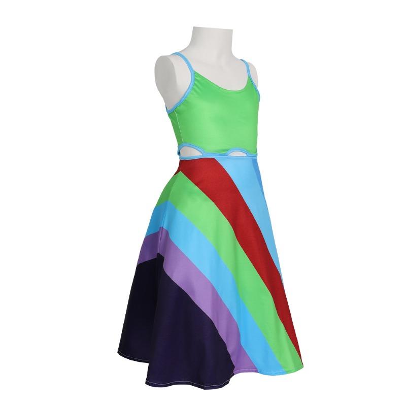 Girl Green Suspender Dress Movie Character Costume