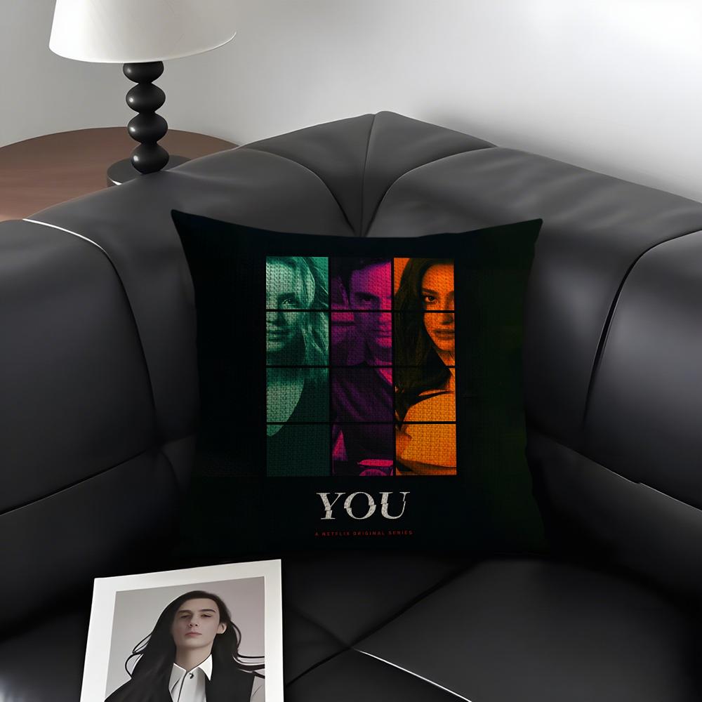 

YYou Joe Love Quinn TV Cushion Cover Natural Linen Organic Fabric DoubleSided Printing Sofa Home Decor Gift Pillow Case 30x30cm