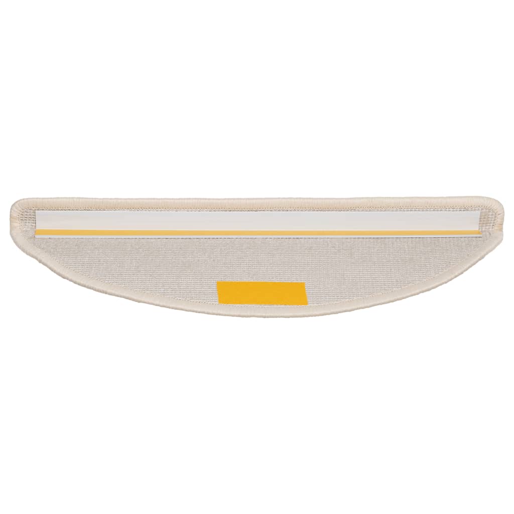 Step Mats 10 Pcs. 56 X 17 X 3 Cm White Semi Round