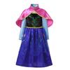 Snow Queen Girls Dress Princess Anna Elsa 2 Dresses Kids Fancy Children Vestidos Birthday Carnival Fancy Party Disguise