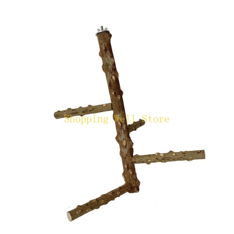 KX4B Interactively Bird Perches Stand Parrots Climbing Stand Chewable Accessory