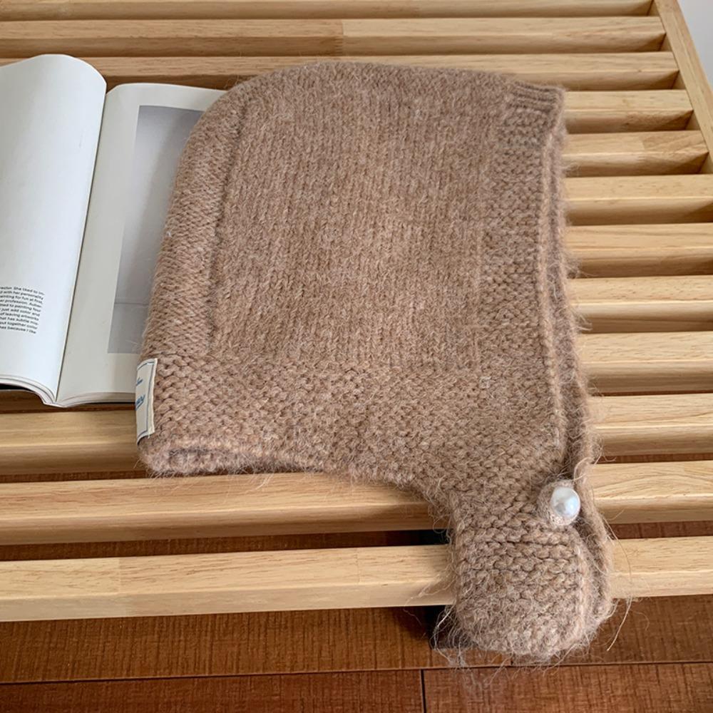 

Шерстяной воротник-манишка Шапка-бини Защита от холода Шапка-пуловер Повседневная вязаная балаклава Шапка для улицы хаки