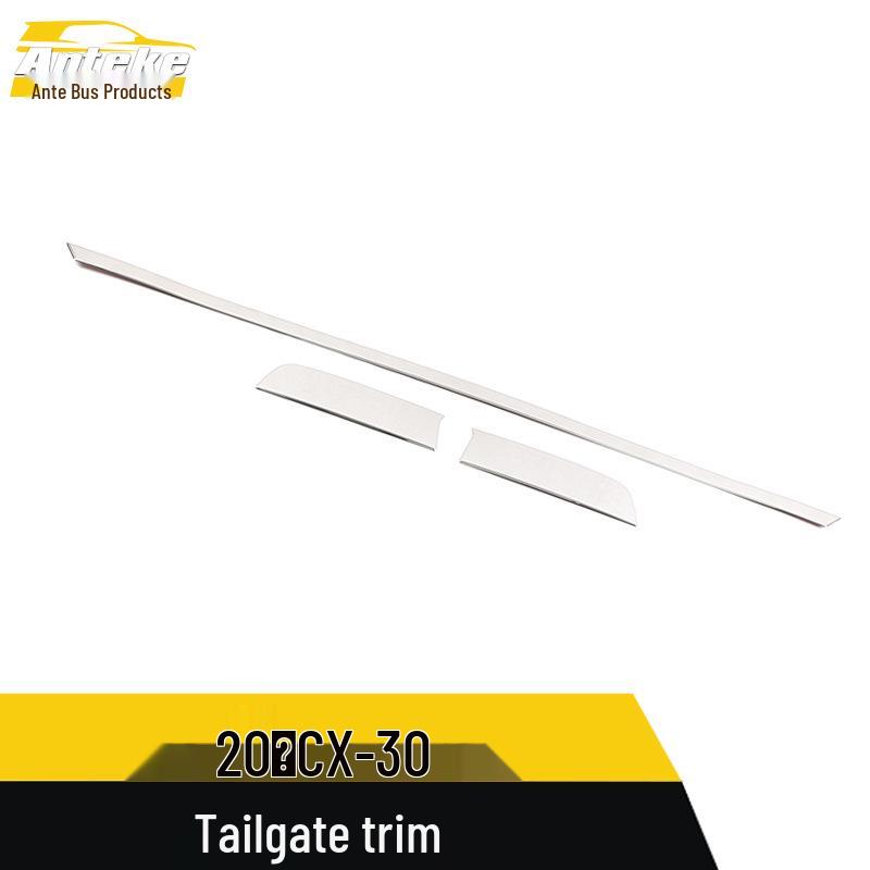 CX-30 Tailgate Trim & Bumper Protector Strip for 2020 - Bright Trunk Decor Sticker