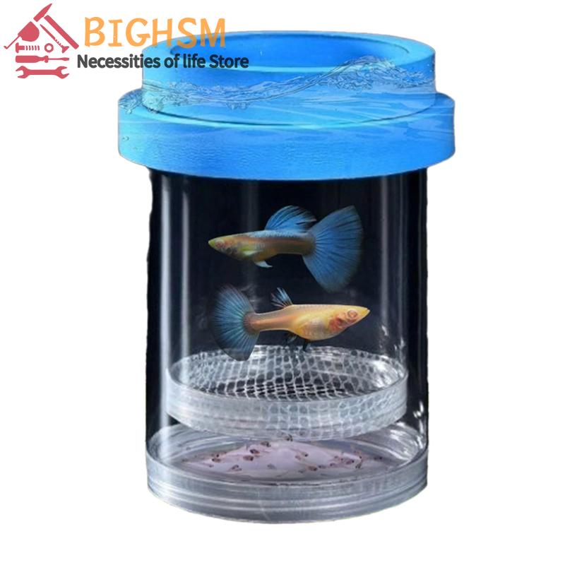 Protective Breeding Isolation Box for Fish; Supports 270° Flowing Water; Includes Suction Cups & Separates Parent and Fry