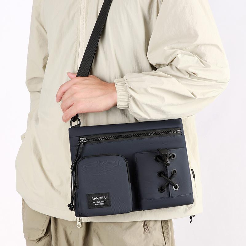 Men's outdoor leisure daily commute messenger bag, convenient to carry large-capacity shoulder bag Men's messenger bag