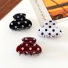 Cute Polka Dot Hair Claw Non-Slip Acrylic Hair Clamps New Mini Hair Clips  For Women