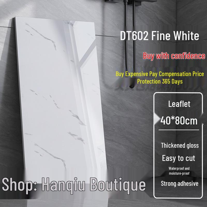 Self-Adhesive Grid Tile Wall Stickers for Bedroom, Living Room, Kitchen & Bathroom Renovation - Waterproof Decoration