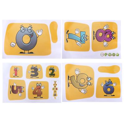 Innovative Stickers Number Jumping Grid Ground Decals for Home Nursery Kindergarten