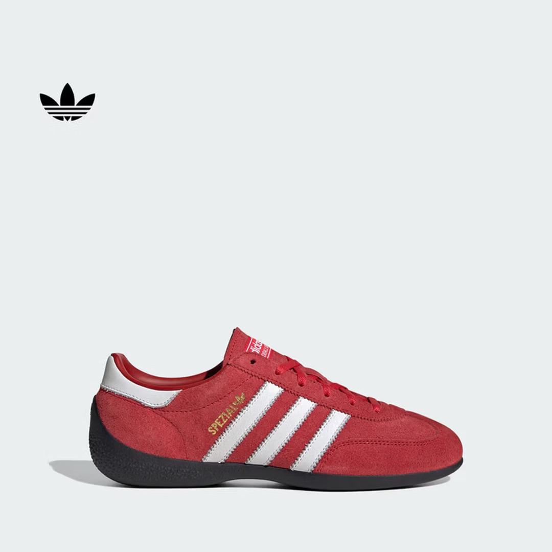 Кроссовки Adidas T-style, HANDBALL SPECIAL LO PRO Универсальные на платформе Adidas Трехцветный дизайн KJ3626 44 красный