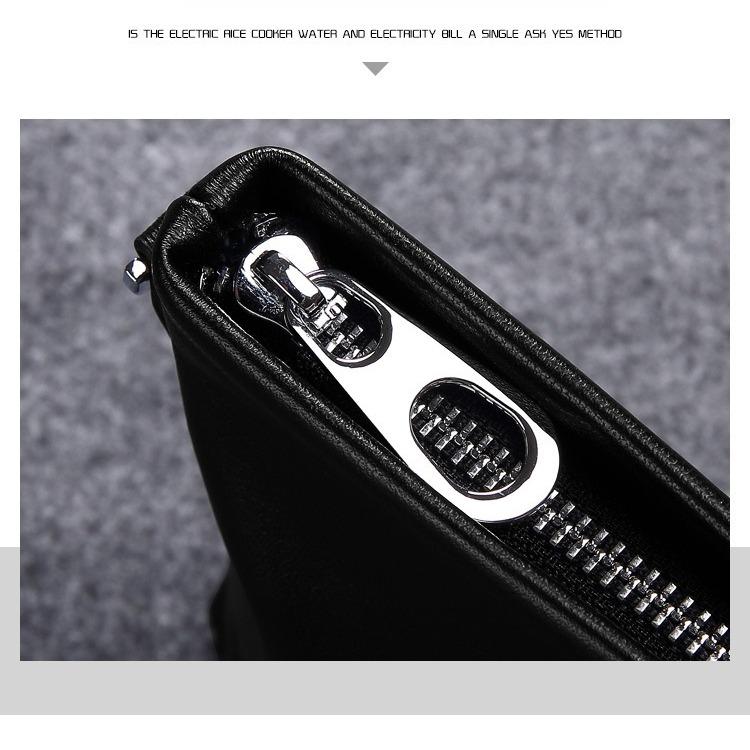 Men's Bag Genuine Leather Casual Handbag Top Layer Cowhide Envelope Large Capacity Handbag Soft Leather Men's Handbag