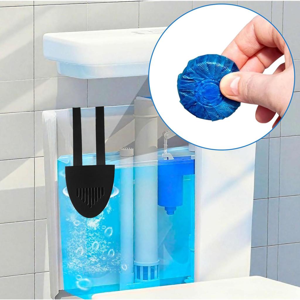 Toilet Tank Cleaner Tablet Holder Dissolution Booster Bracket Suspending Toilet Cleaning Tablet Holder for Bathroom Dorm
