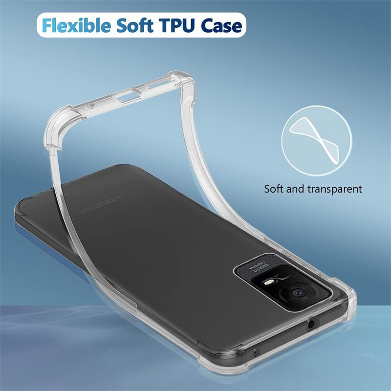 TPU Transparent Phone Case for TCL Ion X / V Ion Z Protective Cover Four Corners Shockproof Fundas Capa