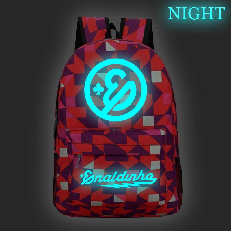 Starry Sky Luminous Backpack Oxford Cloth Men's Printedbackpack Korean Version of Primary and Secondary School Students Large-capacity Casual Backpack