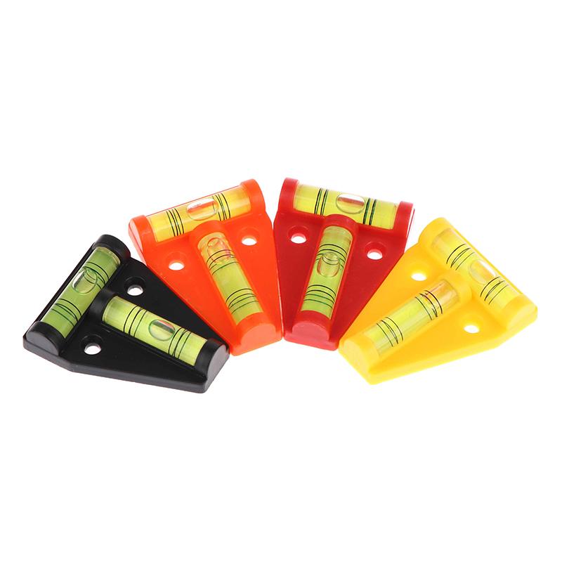 2Pcs Special Mini T Type Spirit Level Measurement Instrument Triangular Level T-type Spirit Bubble Shell Plastic Measuring Tools