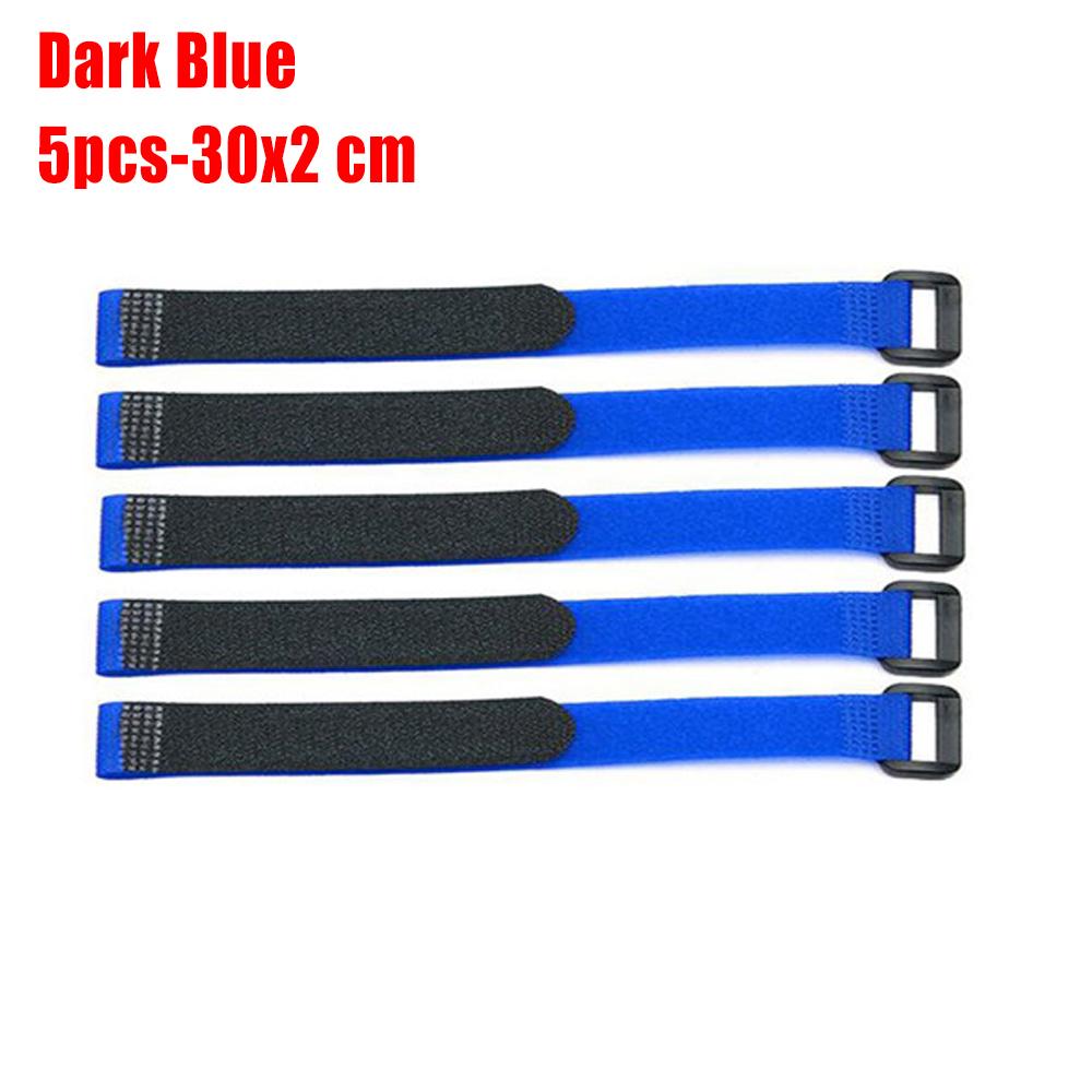 5Pcs Nylon Antiskid Cable Tie Down Straps For Rc Eachine Lipo Battery Multicolor Nylon Straps Magic Tapes Sticker 20/30*2Cm Set