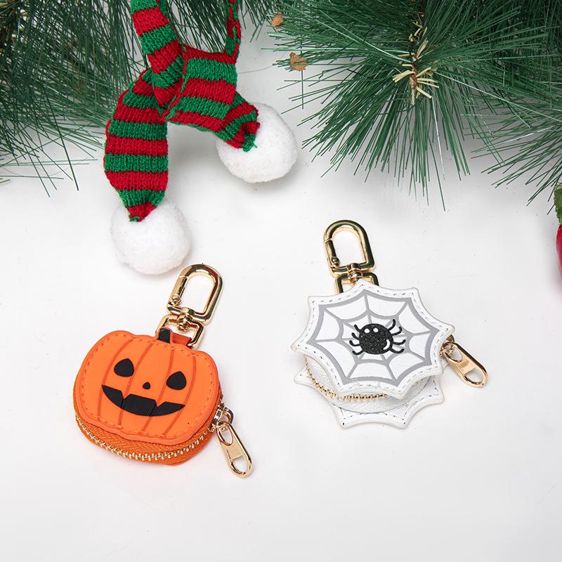 3D Pumpkin Pendant Keychain - Fashionable Mini Bag Charm, Creative Halloween Gift