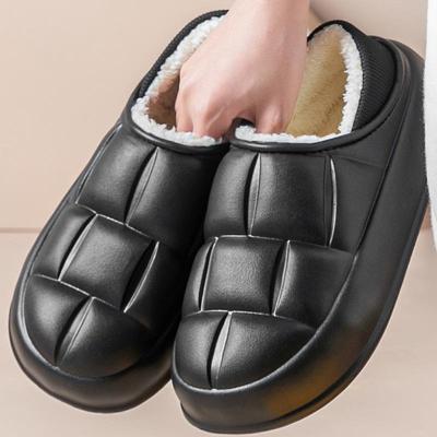 Winter Thick Sole Cotton Slippers, Indoor/Outdoor Unisex Warm Home Shoes
