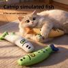 Pet Cat Mint Toy Cat Toy To Amuse Cats Hemp Cloth Fish Self-relaxing and Entertaining Cat Mint Cat Toy Small Realistic Fish