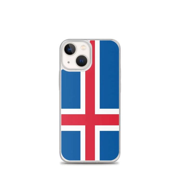 IPhone-deksel - Islands flagg - iPhone 13 mini - Fleksibelt - Flerfarget - Gjennomsiktig silikon