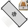 Retractable Mesh Dog Gate for Stairs Portable Pet Safety Net Easy Install Indoor Fence for Kids And Pets