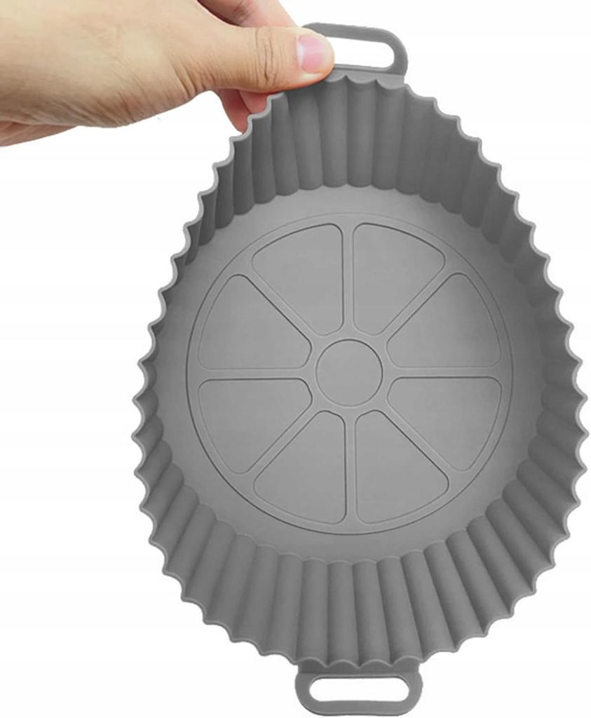 Silicone Round Form Air Fryer Basket For Fat-Free Fryer