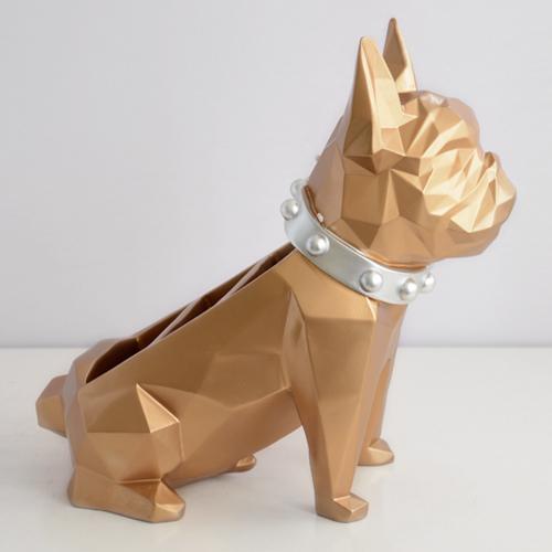 Resin Dog Figurines Home Décor Office Table Storage Bin Accessories For Lliving Room Organizer Ornaments Sculpture Statue