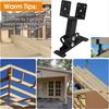 304 Stainless Steel Pergola Roof Riser Beam Bracket Saddle Shaped Flexible Mount Canopy Support Frame Adjustable